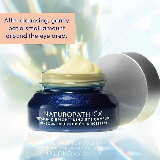 Naturopathica Vitamin K Brightening Eye Complex, Daily Eye Cream for Dark Circles and Puffy Eyes, Under Eye Cream to Help ...