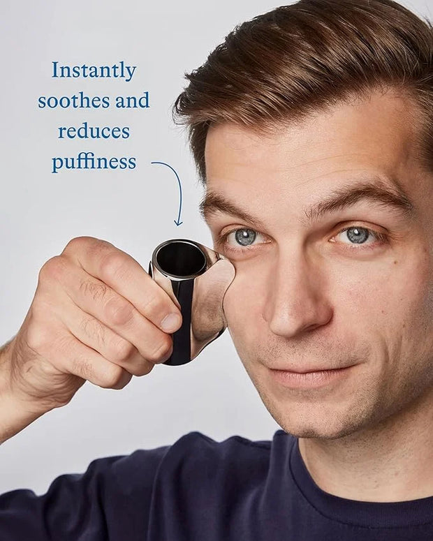 Harry's Cooling Eye Kit for Men - Gua Sha Depuffing Facial Massage Tool and 2 Cooling Eye Sticks - Product Image