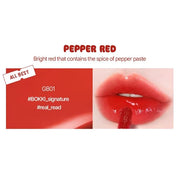 Glow Bokki Glossy Lip Tint, Korean Beauty (GB01 Pepper Red, 4.1 grams) - Product Image