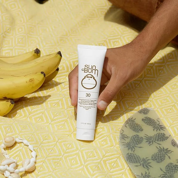 Sun Bum Mineral SPF 30 Non-Tinted Sunscreen Face Lotion | Vegan and Hawaii 104 Act Compliant (Octinoxate & Oxybenzone Free...