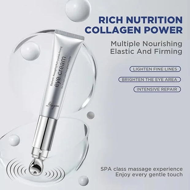 Under Eye Cream | Electric Wrinkle Eraser Massaging Eye Cream | With Multi-Peptide Firming & Retinol & Caffeine & Niacinam...