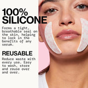 Pacifica Beauty Reusable Smile Line Mask, Skincare, Silicone Mask, For Fine Lines and Wrinkles, Lift and Firm, Pair with S...