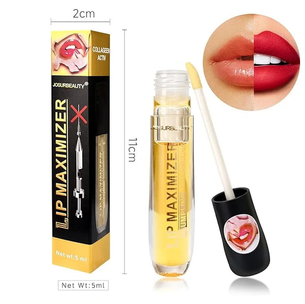 two faced lip injection extreme lip plumper gloss - hydrating lip oil & lip mask for plump, smooth lips, Hydrating & Reduc...