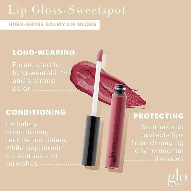 Glo Skin Beauty Lip Gloss in Sweetspot - Semi-Sheer Deep Watermelon - 20 Shades - Non-Sticky - Cruelty Free - Product Image