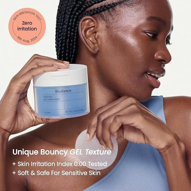 Biodance Cera-nol Gel Toner Pads | Hydrating, Soothing Korean Toner Pads for Sensitive Skin | 4.93 fl.oz.(140g), 60Pads - ...