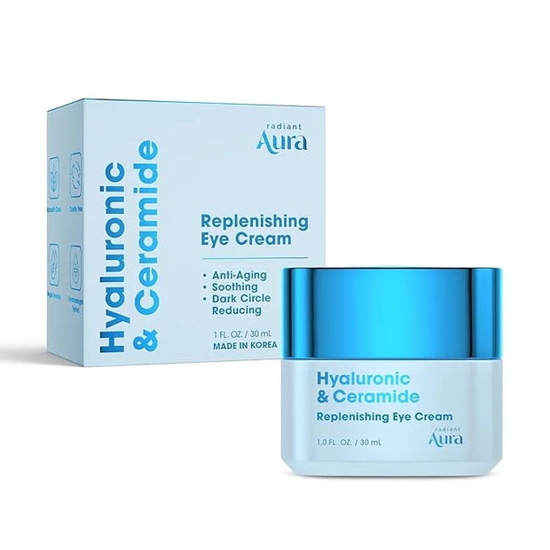 Eye Cream - Anti-Aging Cream with Hyaluronic Acid & Ceramides - Hydrating Formula for Dark Circles, Puffiness & Fine Lines...