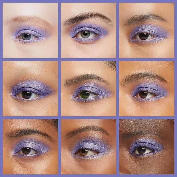 Blueberry Shimmering Violet Purple Blue Pressed Powder Single Eyeshadow; Talc, Paraben & Cruelty Free - Product Image