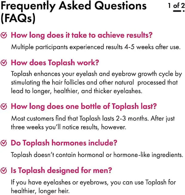 Eyelash Growth Serum - Innovative Formula for Longer, Thicker, Fuller Brows & Lashes - Natural, Cruelty-Free & Hypoallerge...