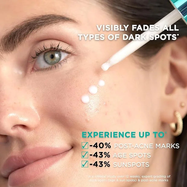 L’Oréal Paris Bright Reveal 12% [Niacinamide + Amino Sulfonic + Ferulic] Dark Spot Serum 1oz + Moisturizer Sample - Produc...