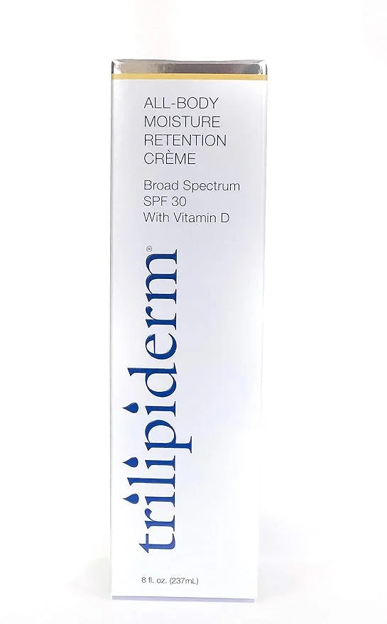 Trilipiderm Moisturizing Sunblock 8oz All Day Hydration for Body and Face, Vitamin D Enriched Broad Spectrum Sunscreen, Tw...