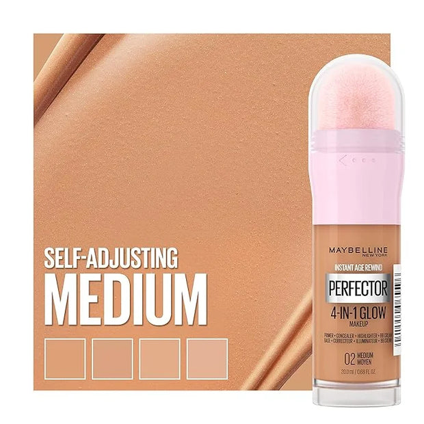 Maybelline New York Instant Age Rewind Instant Perfector 4-In-1 Glow Makeup, Medium - Product Image