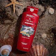 Old Spice Cleansing Body Wash for Men, 3X Defense, 24/7 Shower Fresh with Lasting Scent, 2-in-1 Body & Face Wash, Sharkham...