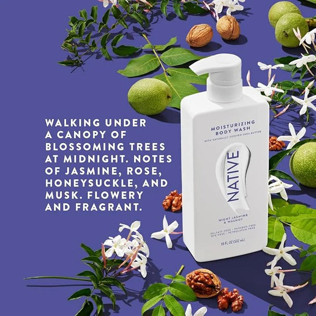 Native Moisturizing Body Wash Contains Naturally Derived Ingredients | For Women & Men, Sulfate, Paraben, & Dye Free Leavi...