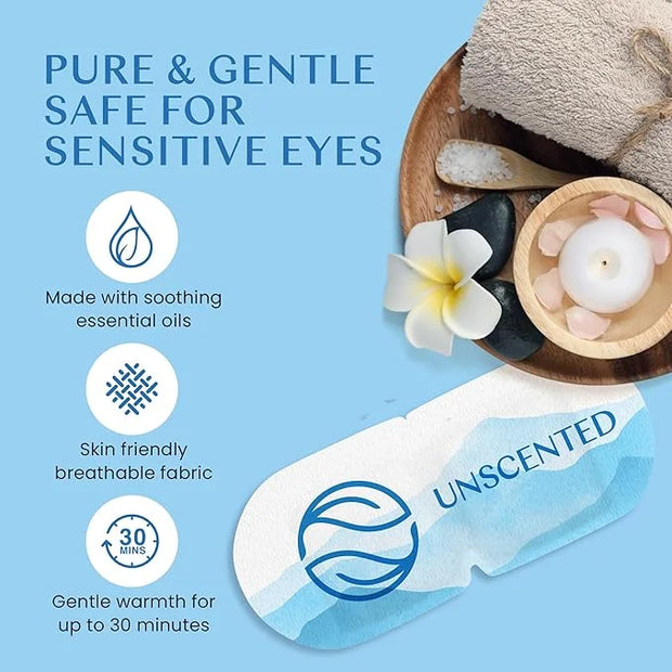 Body Restore Self Heated Steam Eye Mask 5 Pack - Fathers Day Unique Gifts for Dad, Relaxation Gifts for Her and Him, Best ...