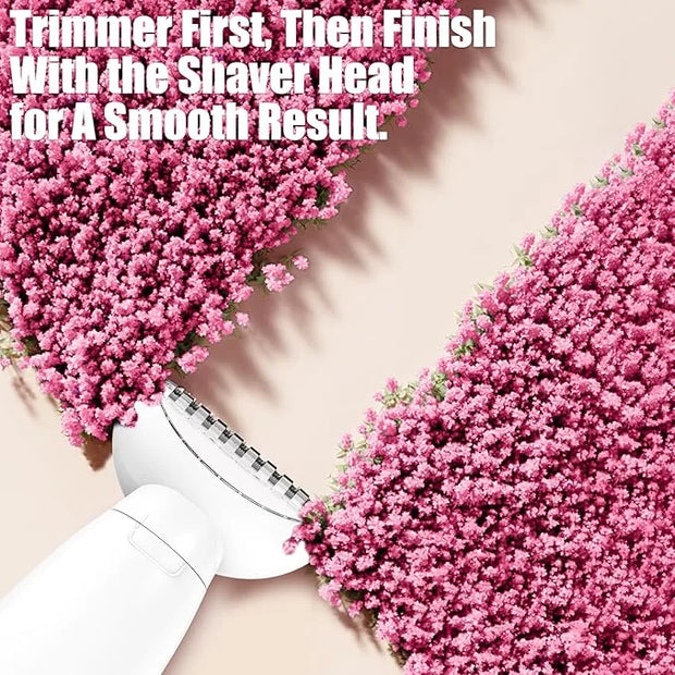5 in 1 Bikini Trimmer for Women, Electric Razors for Women Shaver Cordless Body Pubic Hair Trimmer Waterproof Facial Hair ...