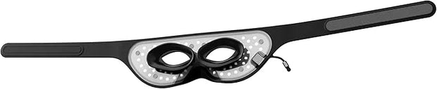 Red Light Therapy Eye Mask with 660nm & 850nm Dual-Chip LEDs, Adjustable Strap, Rechargeable 3000mAh Battery, Remote Contr...