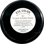Purple Smoke Violet Matte Opaque Mauve Pressed Powder Single Vegan Eyeshadow; Talc, Paraben & Cruelty Free - Product Image