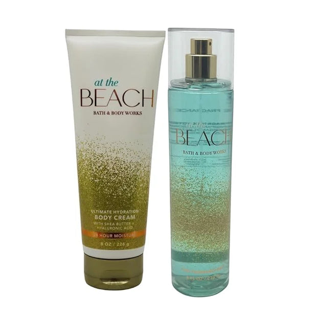 Bath & Body Works At the Beach - Gift Pack for Holiday - Mist 8oz and Body Cream 8oz - Product Image