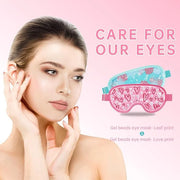 Cooling Eye Mask Cold Eye Compress Mask for Puffy Eyes, Reusable Eye Ice Pack Gel Ice Eye Mask for Tired Eyes, Eyes Surger...