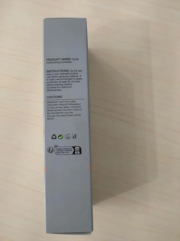Sunscreen for Face, SPF 50 Moisturizing Cream face sunscreen, Moisturizer face cream, Hydrating Sun Essence Leaves No Stic...