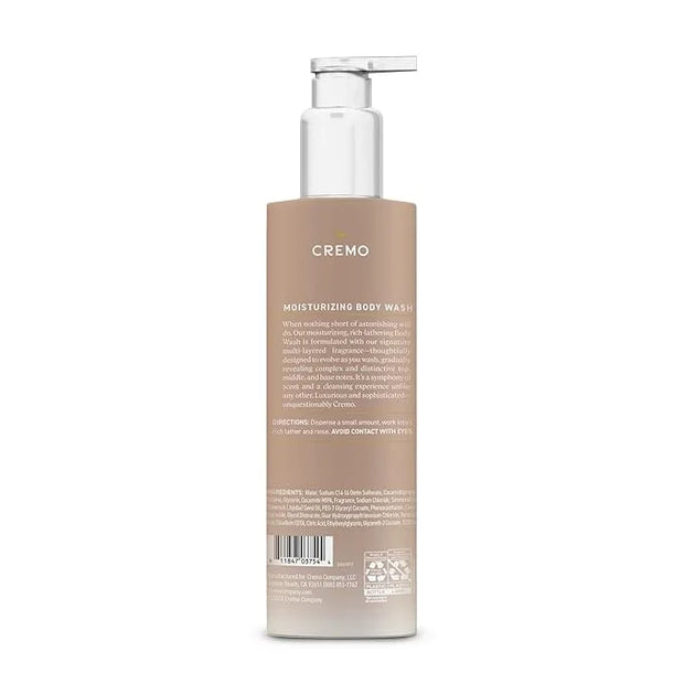 Cremo White Jasmine Amber Skin Moisturizing Body Wash for Women, Notes of White Jasmine, Red Currant, and Sweet Amber, 16 ...
