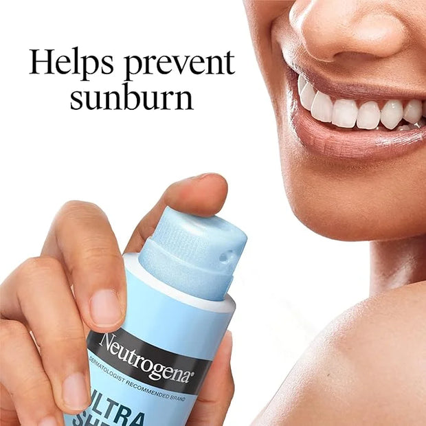 Neutrogena Ultra Sheer Body Mist Sunscreen Spray, Broad Spectrum SPF 70, Lightweight Spray Sunscreen, Non-Greasy & Water R...