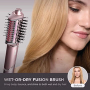 Shark FlexFusion Hair Straightener & Powerful Hair Dryer with Diffuser, Fusion Hair Brush, Ceramic Air Styler with Auto-Wr...