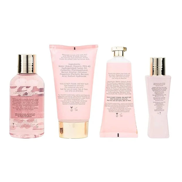 Tahari Vanilla Jasmine Spa Gift Set for Women – Luxurious Bath Kit with Body Lotion, Body Lotion, Body Wash & Bubble Bath ...