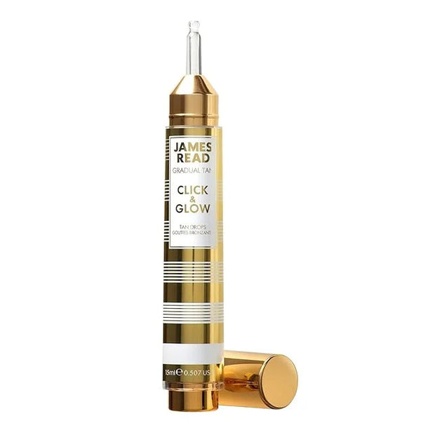 James Read Gradual Tan - Click & Glow Tan Drops 15ml, On-the-Go, Daily, Custom Tanning Booster & Extender, Easy to apply, ...