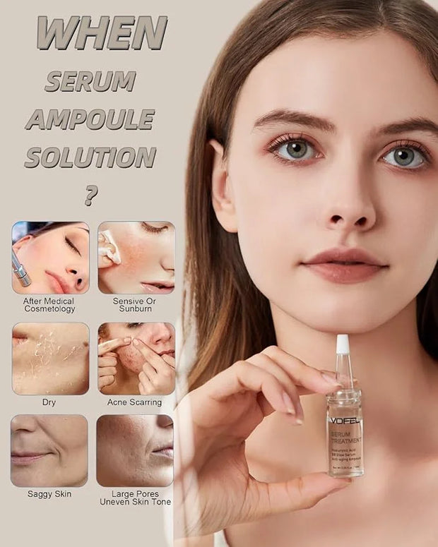 Anti Aging Serum Hyaluronic Acid Serum For Face BB Glow Starter Kit Serum Ampoules for Skin Treatment Kit 0.35 oz 8 Vials ...