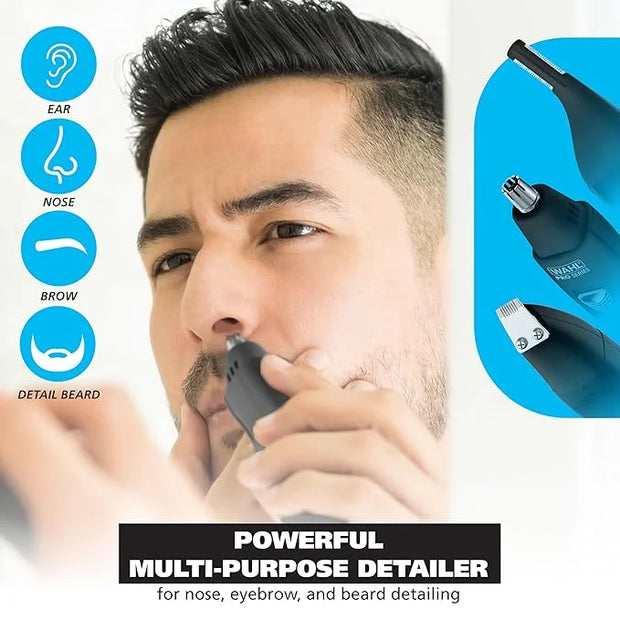 Wahl Pro Series® Rechargeable Eyebrow, Ear & Nose Hair Trimmer for Men – Painless DualTech® Eyebrow Trimmer & Facial Hair ...