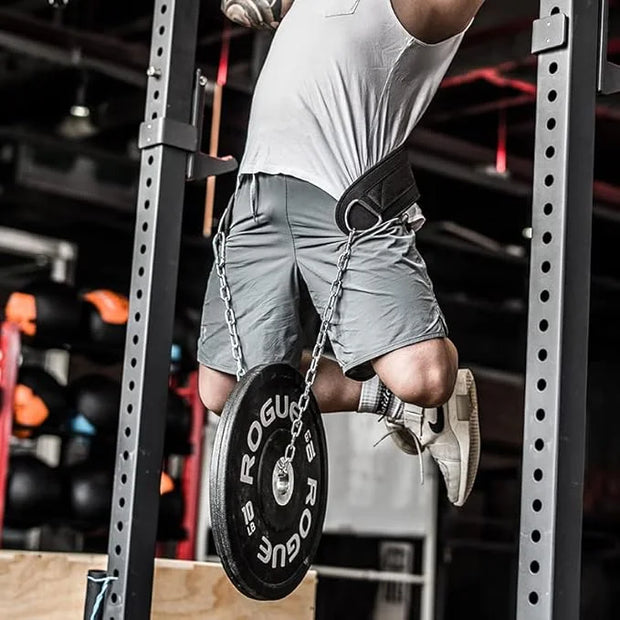 Weight Lifting Belt with Chain Fitness Dip Belt - Product Image
