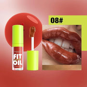 8 Colors Lip Oil Lip Glaze, Hydrating Lip Glow Oil Big Brush Head Shiny Moisturizing Lip Gloss, Long Lasting Non-sticky Fr...