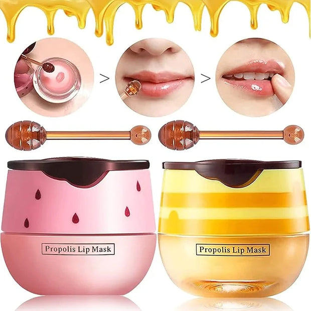 2 Pack Bee Lip Balm Honey Exfoliator