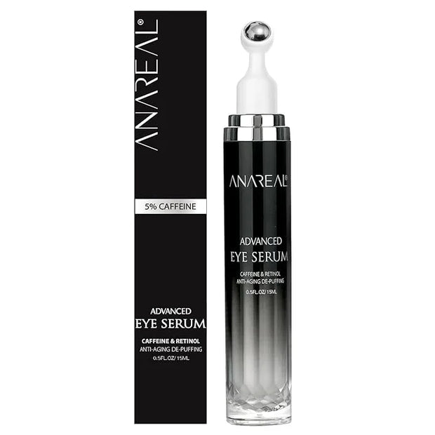 Eye Bags Treatment for Men: Eye Cream for Dark Circles, Caffeine Eye Cream, Eye Roller for Puffy Eyes, Puffy Eyes Treatmen...