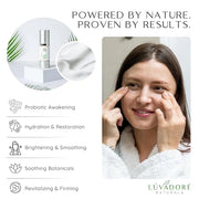 Brilliant Restoring Probiotic Eye Cream – Under Eye Cream with Caffeine, Green Tea, Hyaluronic Acid, Botanical Ingredients...