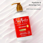 SheaMoisture Curl Stretch Conditioner Kalahari Melon Oil Infused with Hyaluronic Serum, Hydration Hero Deeply Moisturizes ...