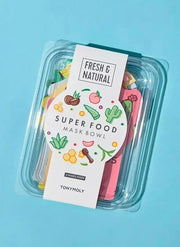 TONYMOLY Super Food Mask Bowl, Sheet Face Mask Set, Korean Skincare to Replenish & Hydrate Tired Skin, 0.74 oz - Product I...