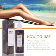 Self Tanner Sunless Tanning Lotion — indoor tanning lotion for tanning beds outdoor Sun-Kissed Glow Non-Transfer Bronzing ...