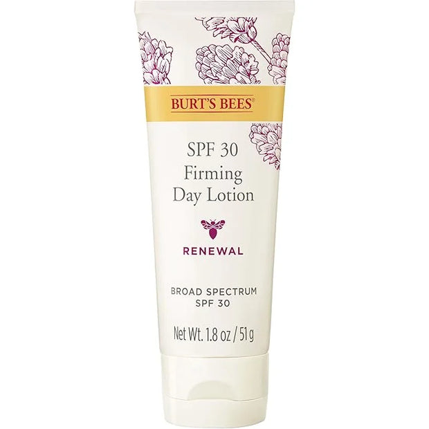 Burt's Bees Renewal SPF 30 Firming Day Face Lotion With Bakuchiol, Sunscreen Face Lotion With Natural Retinol Alternative,...