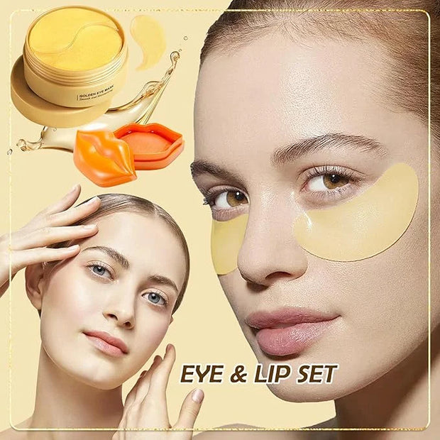 30 Pairs of Eye Masks and 10 Pairs of Lip Masks Skincare Gift Set,Moisturizing Lip Patches and Under Eye Patches for Women...