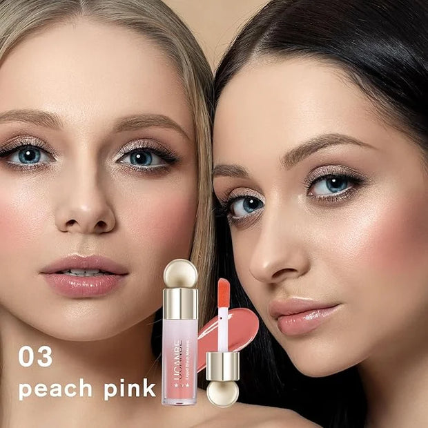 UCANBE 3 PCS Liquid Blush Makeup Set, Blendable Soft Cream Face Blush for Cheeks, Natural Matte Finish Looking Long-Wearin...
