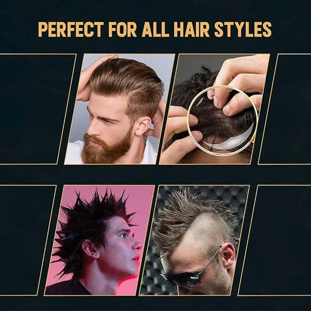 Woody's Wood Glue Extreme Styling Gel for Men, Intense Long-lasting Hold with No Flaking, Quick-drying, Retains Moisture, ...