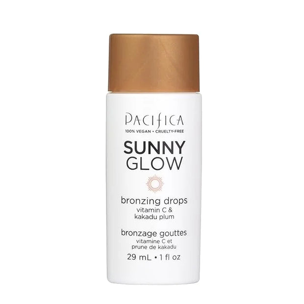 Pacifica Sunny Glow Liquid Face Bronzer Drops - Face Makeup Bronzing For Face & Cheeks for Instant Sun-Kissed Glow - Vitam...