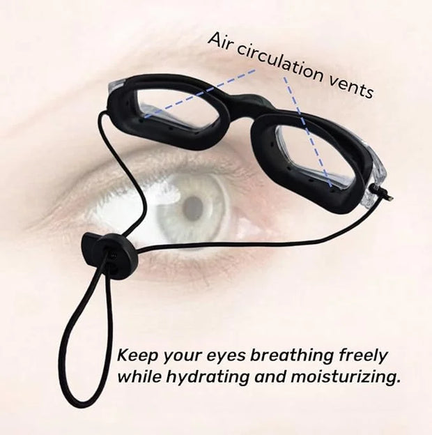 Moisture Chamber Goggles for Dry Eye Relief，Post Eye Surgery Recovery and Eyes Protection, 3D Care Moisturizing Eye Mask w...