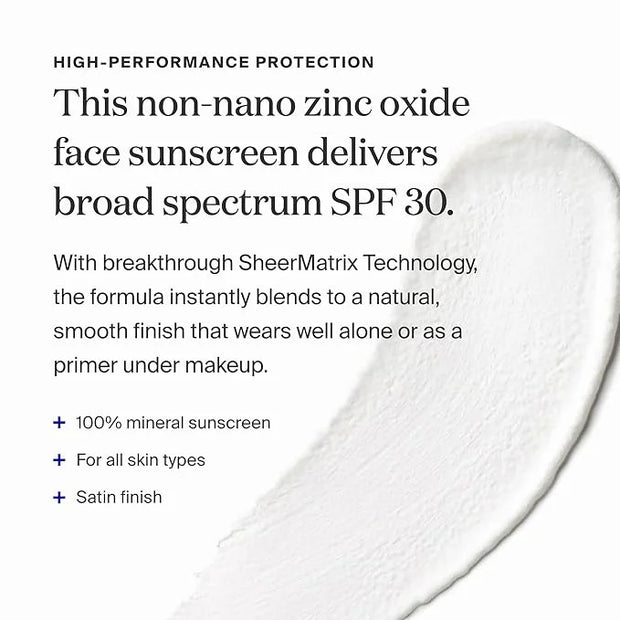 Supergoop! Mineral Sheerscreen SPF 30 PA+++, 0.5 fl oz - 100% Mineral, Broad Spectrum Face Sunscreen + Primer + Helps Filt...