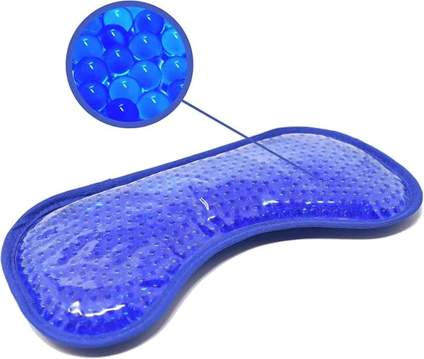 Eye See Plush Gel Eye Mask for Puffy Eyes, Blue - Cold Eye mask to Treat Dark Circles, Sinuses, Dry Eyes, and for Allergy ...