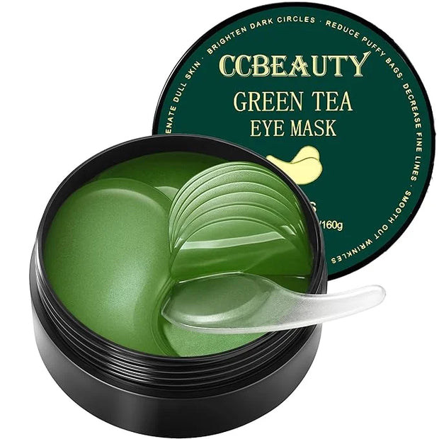 CCbeauty Under Eye Masks, Green Tea Collagen Eye Patches for Puffy Eyes, Dark Circles and Puffiness, Hydrating Mask Skinca...