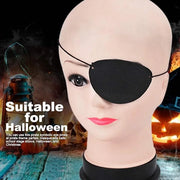 YGDZ Eye Patch, 12pcs Soft Felt Eye Patches for Adults Kids, Adjustable Single Eye Mask for Lazy Eye, Black - Product Image