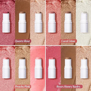 KIMUSE Multi Stick Trio Face Makeup, Cream Blush Stick for Cheeks & Lips, Contour Stick & Highlighter Makeup Sticks for Al...